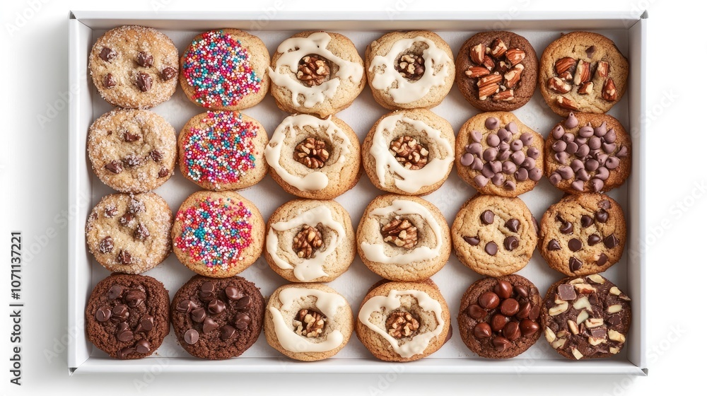Assorted Cookies in a Delivery Box Assorted Cookies in a Delivery Box