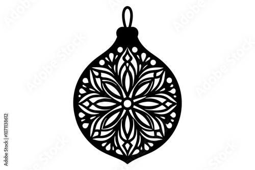 christmas ornament wood earring laser cut