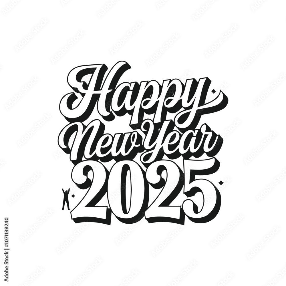 Happy New Year text design. 2025 number design template. Collection of 2025 Happy New Year symbols Vector illustration, 2025 abstract Happy New Year poster, background Vector. Happy New Year text design. 2025 number design template. Collection of 2025 Happy New Year symbols Vector illustration, 2025 abstract Happy New Year poster, background Vector.