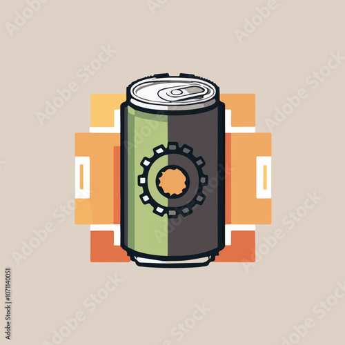 Fully charged zero sugar mango coconut and lime Battery energy drinks product with caffeine and sugar free content. Aluminum cans on white background for design.	