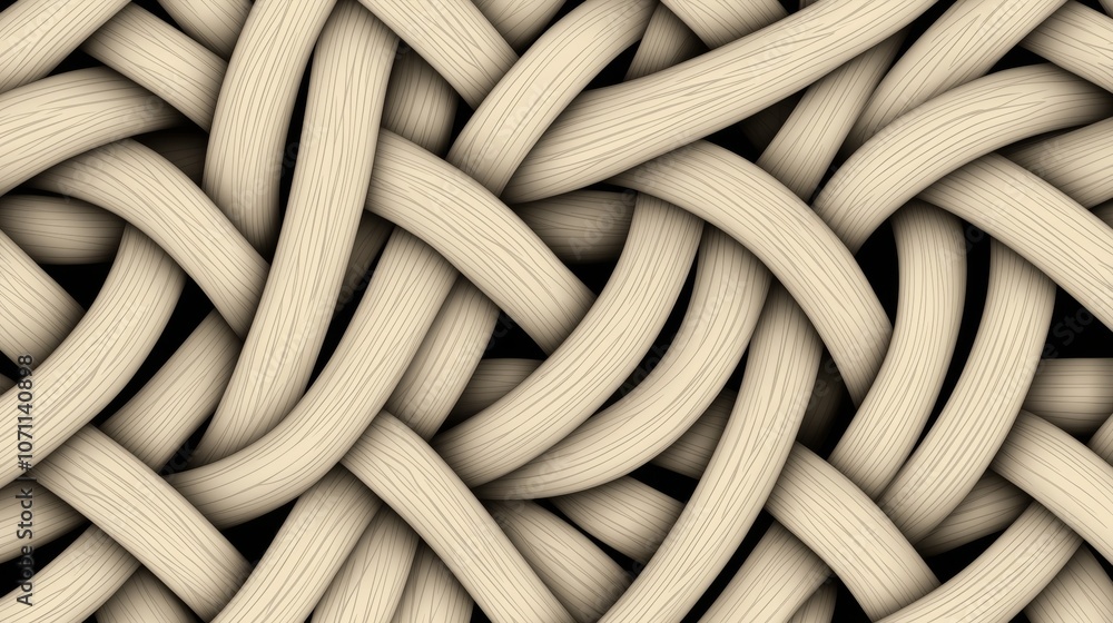 Abstract woven pattern of light brown strips. Abstract woven pattern of light brown strips.