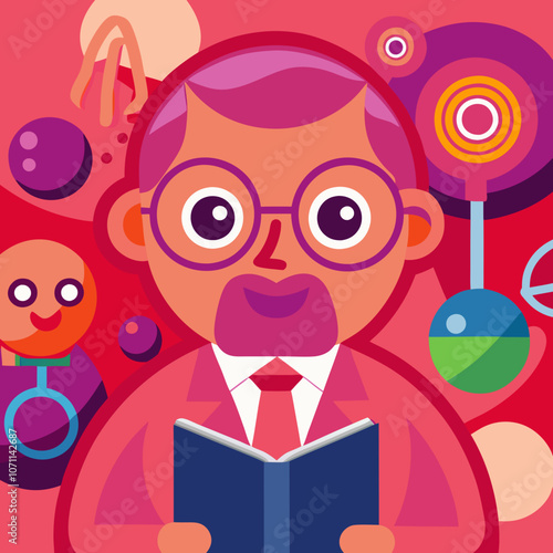 old man reading a book