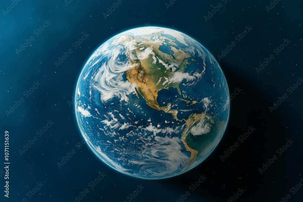 Watercolor painting of Earth with soft blues and greens, capturing the beauty of our planet in gentle tones Watercolor painting of Earth with soft blues and greens, capturing the beauty of our planet in gentle tones