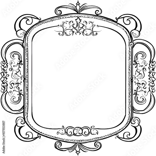 victorian frame with ornament