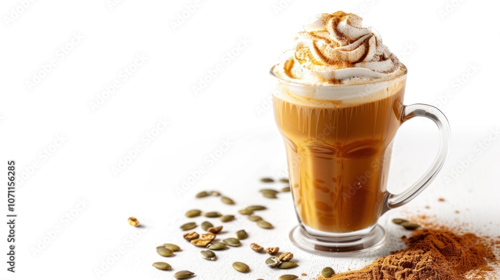 Pumpkin Spice Latte with Whipped Cream and Cinnamon Pumpkin Spice Latte with Whipped Cream and Cinnamon