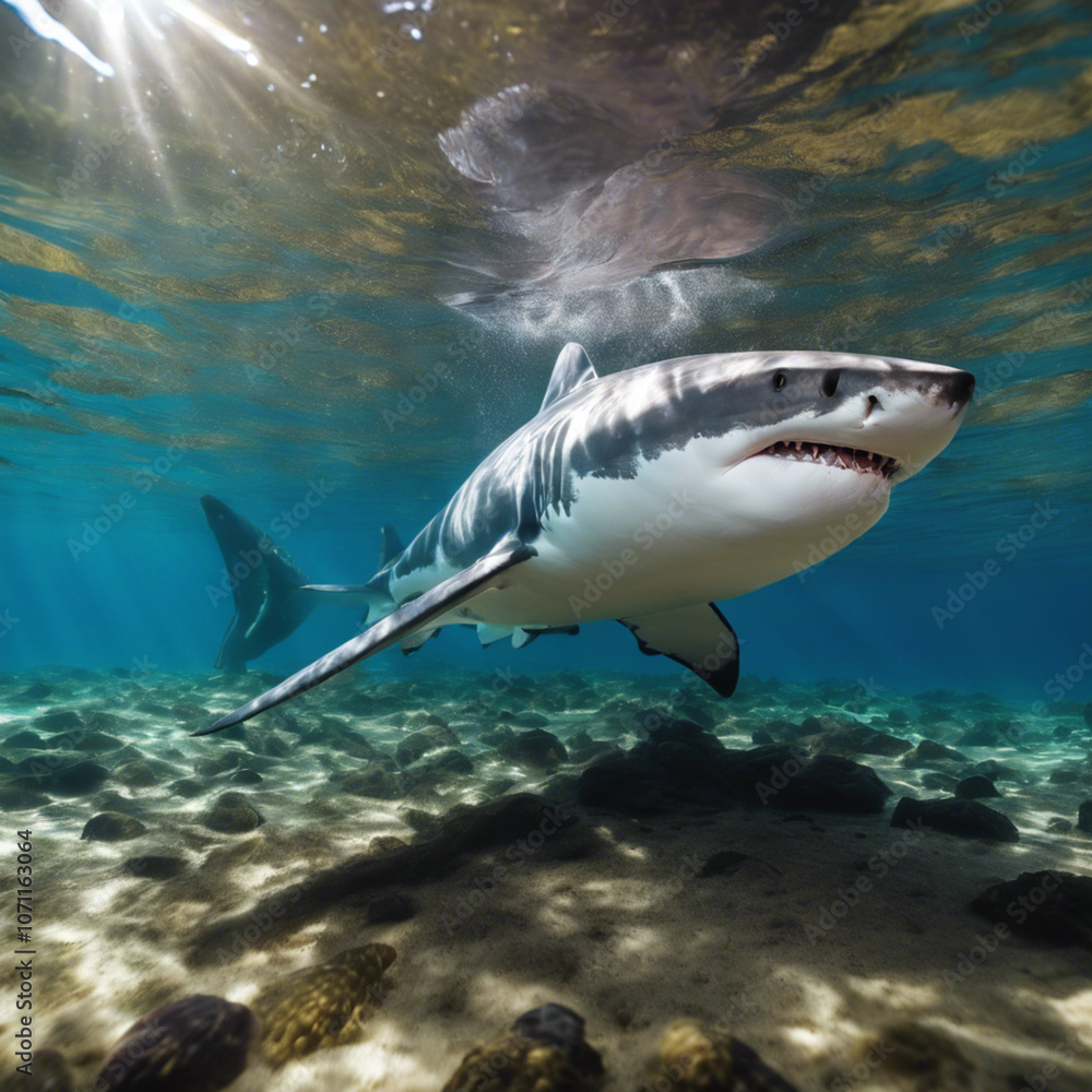 Fototapeta premium Great White Shark