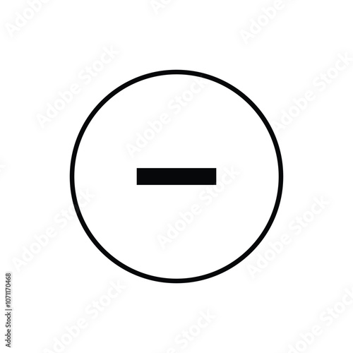 minus button icon vector