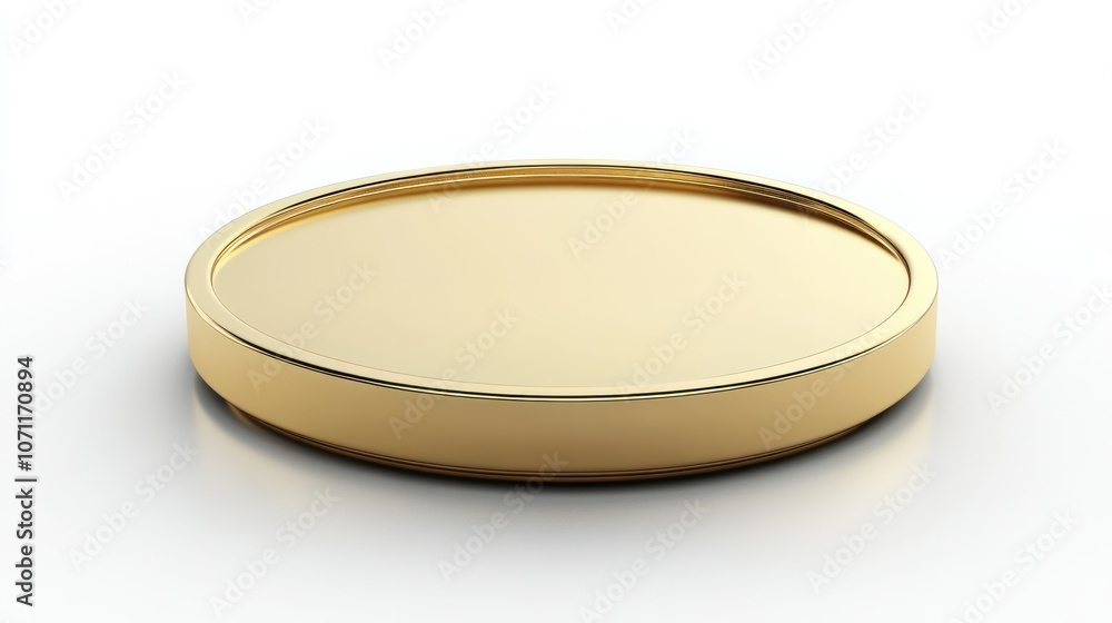 Gold coin icon with a polished metallic texture, set on a plain white background, rendered in 3D. Gold coin icon with a polished metallic texture, set on a plain white background, rendered in 3D.