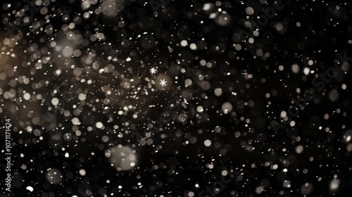 Snowflakes in the winter snowï¼ŒLights in the winter snow