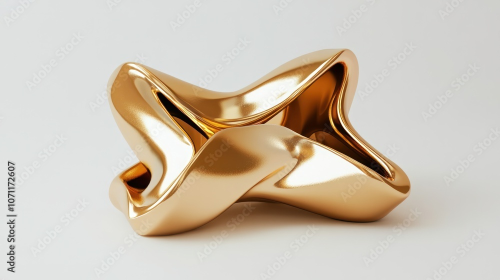 Gold star in 3D, polished metallic look, isolated on a white background, with a smooth finish. Gold star in 3D, polished metallic look, isolated on a white background, with a smooth finish.