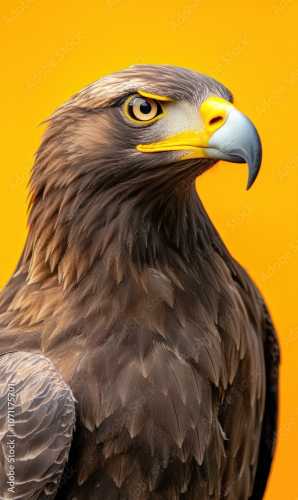 Fototapeta premium A close-up of a bird of prey. AI.