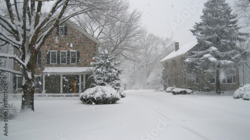 Snowflakes in the winter snow 