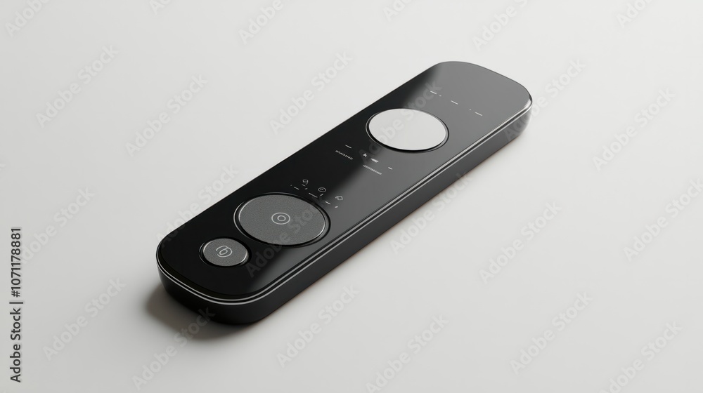 Smart remote control for home devices, isolated on a clean background for modern tech use Smart remote control for home devices, isolated on a clean background for modern tech use