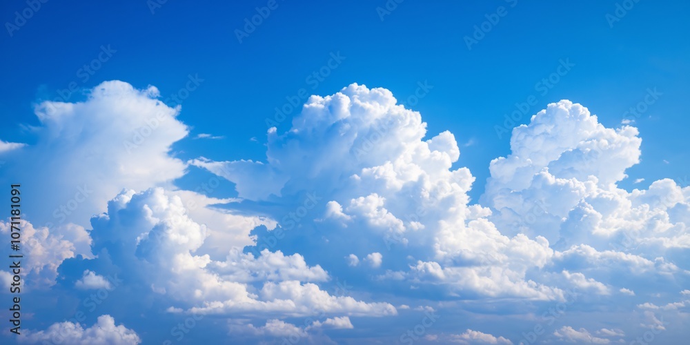 Fluffy Clouds in a Blue Sky Fluffy Clouds in a Blue Sky