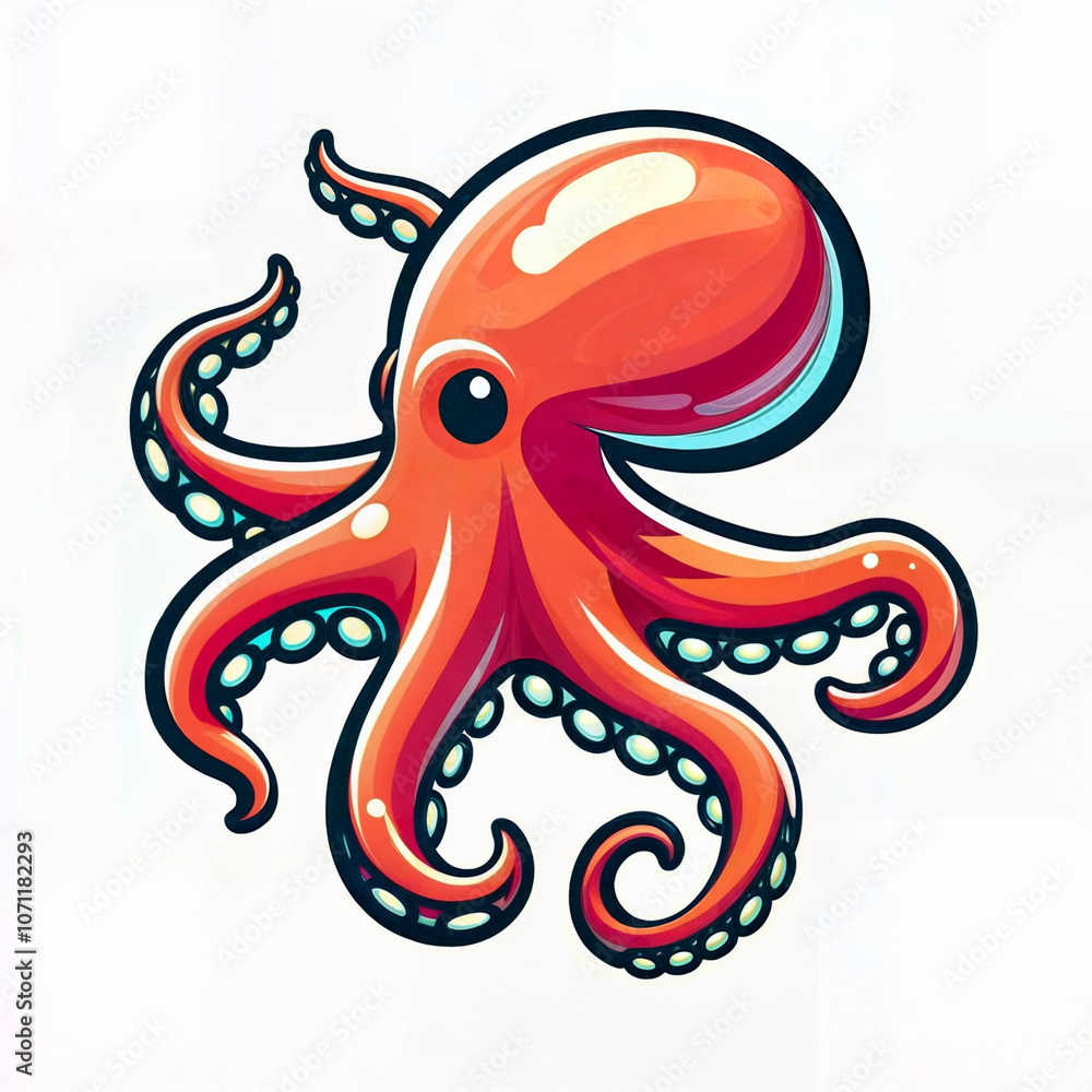 Illustration of a cute octopus. Cartoon octopus. Smooth PNG version.
Illustration of a cute octopus. Cartoon octopus. Smooth PNG version.