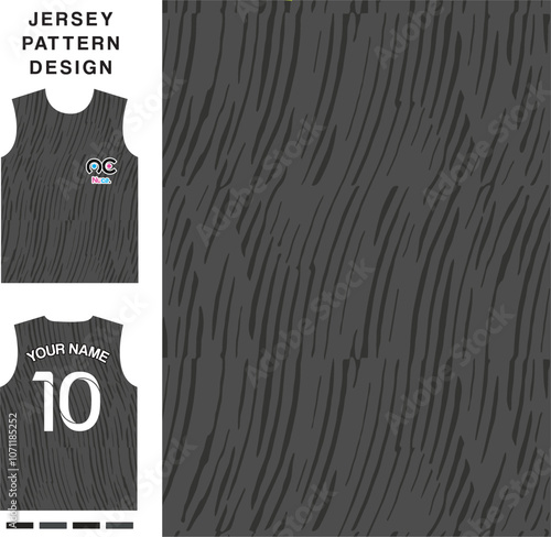 Abstract concept vector jersey pattern template for printing or sublimation sports uniforms football, volleyball, basketball, e-sports, cycling and fishing. Pattern jersey printing.