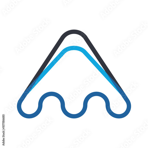 Simple Mountain Logo Template Icon
