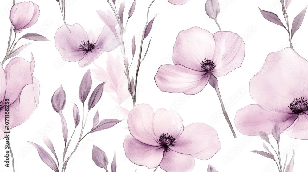 custom made wallpaper toronto digitalDelicate watercolor flower seamless pattern for fabric design and stationery