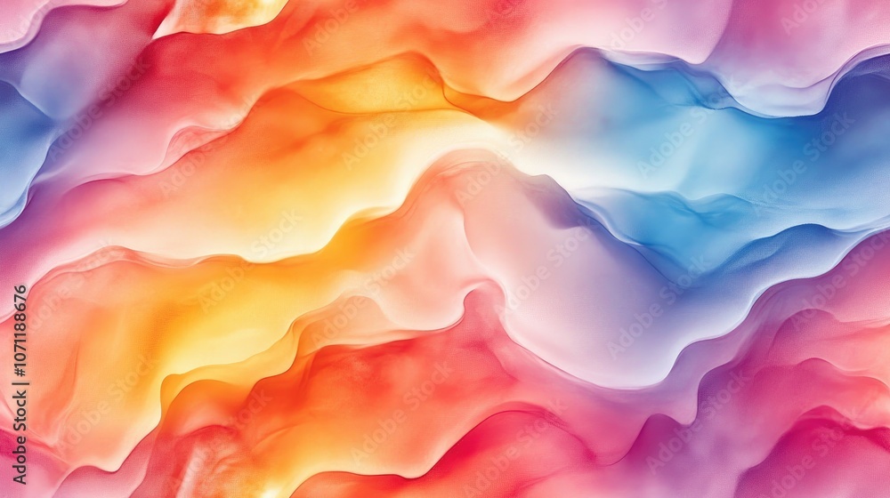 Seamless frosted glass pattern featuring a vibrant watercolor gradient background ideal for textile design and artistic projects Seamless frosted glass pattern featuring a vibrant watercolor gradient background ideal for textile design and artistic projects