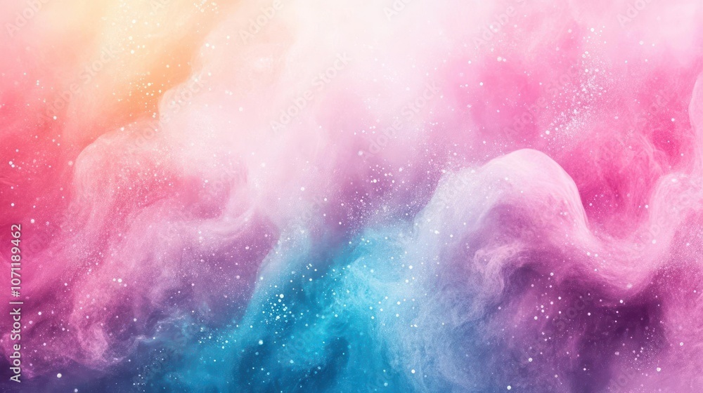 Obraz premium Spectrum of cosmic stars with nebula