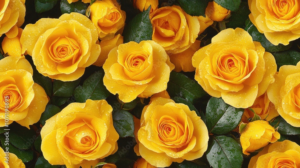 Seamless floral pattern featuring hand drawn yellow roses in watercolor ideal for holiday greetings wedding invitations and other celebratory designs Seamless floral pattern featuring hand drawn yellow roses in watercolor ideal for holiday greetings wedding invitations and other celebratory designs