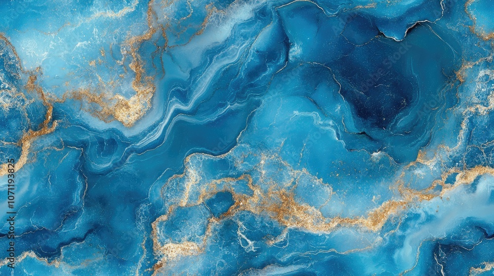 Seamless abstract pattern featuring a blue marble texture created with liquid acrylic techniques ideal for textile design or modern art applications Seamless abstract pattern featuring a blue marble texture created with liquid acrylic techniques ideal for textile design or modern art applications