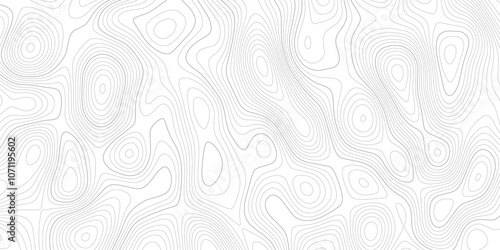 Abstract background wavy topographic line map. Contour geography map grid abstract backdrop. Seamless pattern and banner design. Modern and dynamic feel to topographic mapping vector illustration.