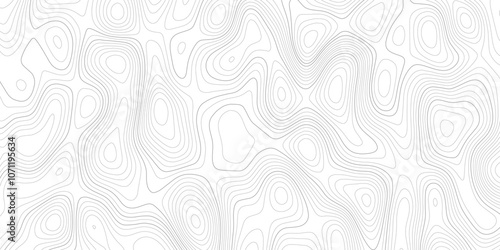 Abstract background wavy topographic line map. Contour geography map grid abstract backdrop. Seamless pattern and banner design. Modern and dynamic feel to topographic mapping vector illustration.