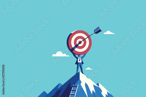 Bullseye Achievement, How a Successful Businessman Hits His Target Goals with Precision