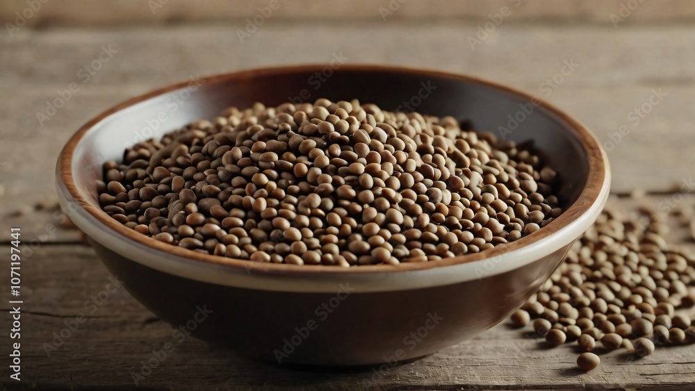 buckwheat in a wooden bowl buckwheat in a wooden bowl