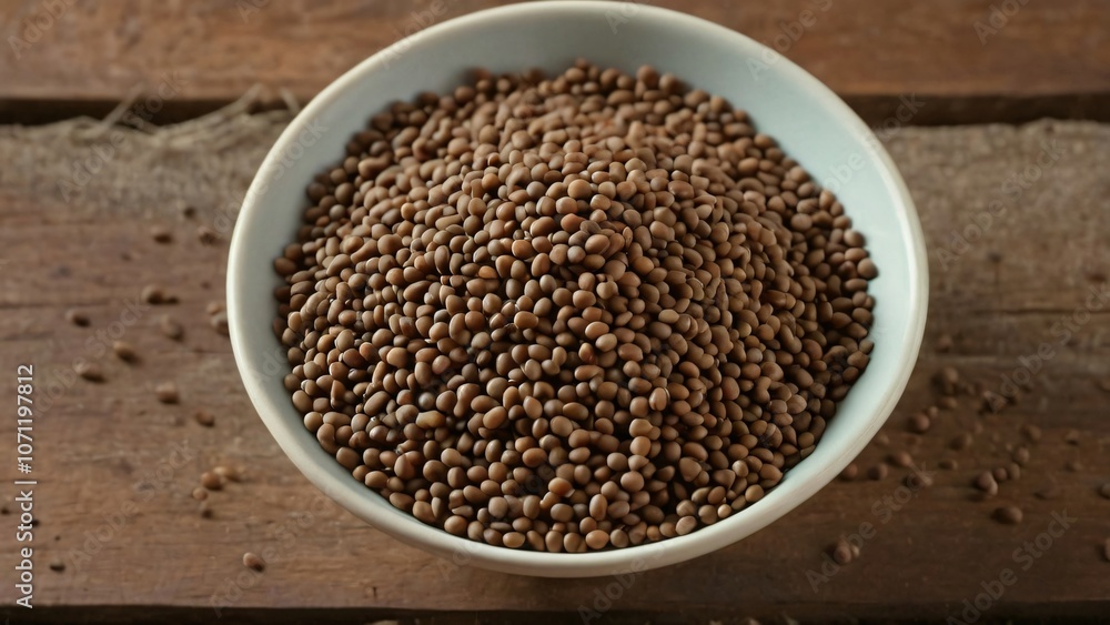 buckwheat in a wooden spoon buckwheat in a wooden spoon