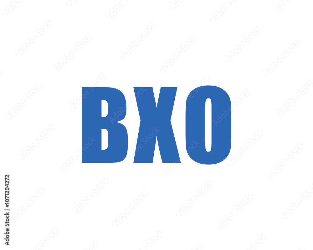 BXO logo design vector template. BXO BXO logo design vector template. BXO