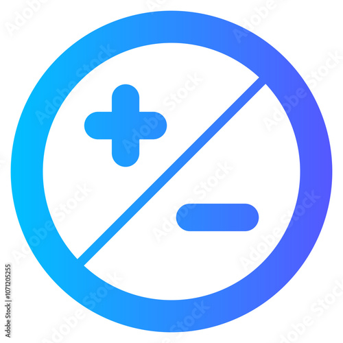 diaphragm gradient icon