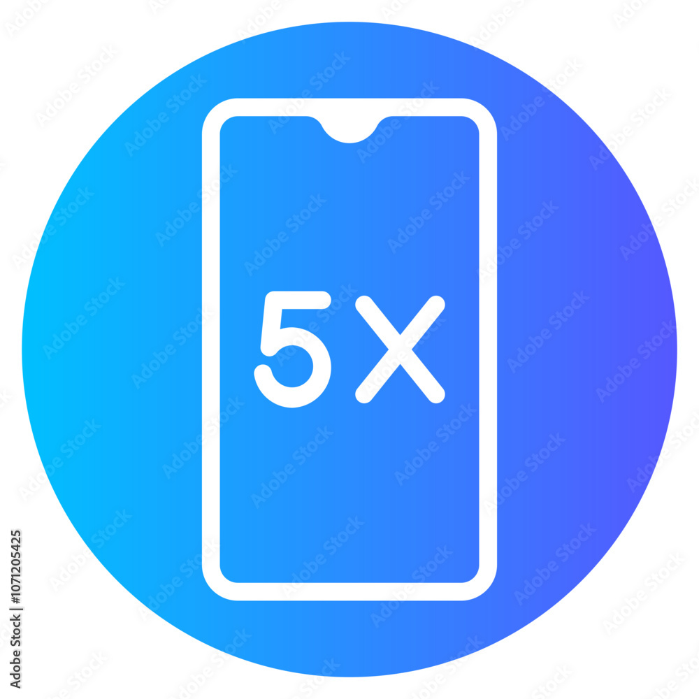 Obraz premium zoom gradient icon