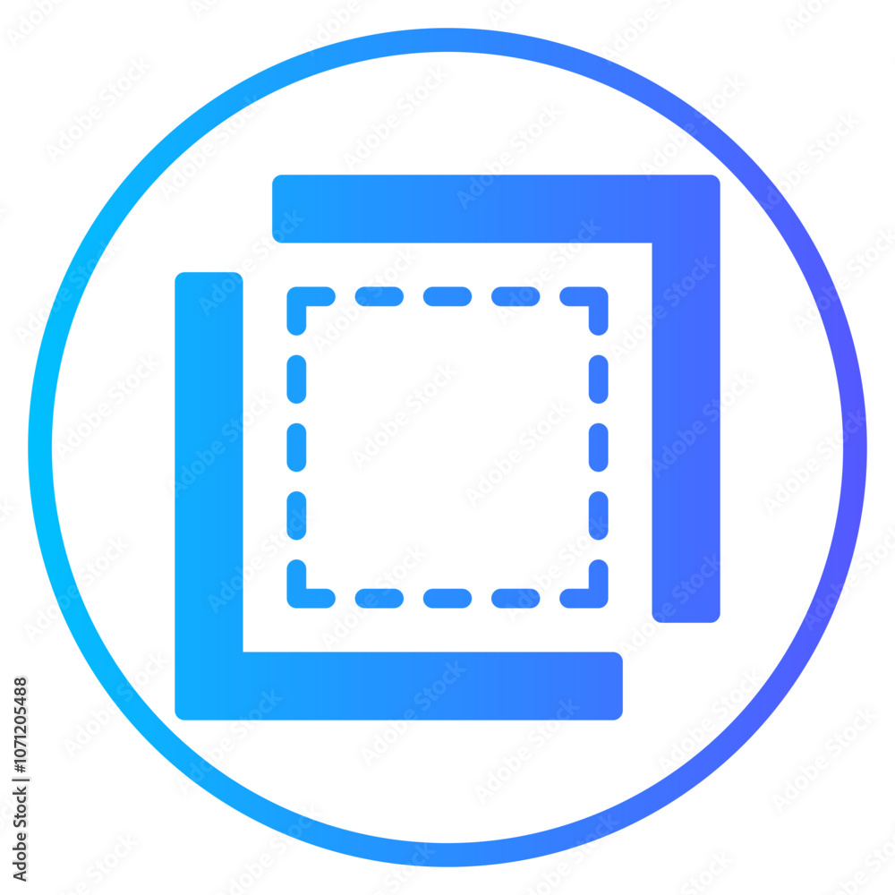 Fototapeta premium crop gradient icon