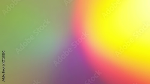 Soft blurry rainbow color mix holographic iridescent gradient. Hologram glitch. Light through a prism and smoke. Abstract background