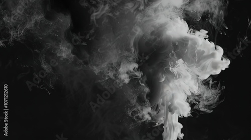 Gradient Light Effect Smoke on Black Background - a mesmerizing and atmospheric visual. The gradient smoke effect adds depth and intrigue to the dark backdrop.