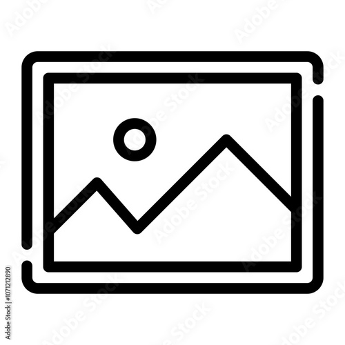 photo line icon