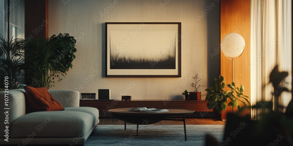 Fototapeta premium Contemporary Living Room Interior