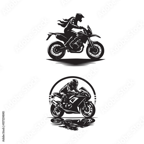 "Silhouette of Classic Motorbike"
"Vintage Motorbike Silhouette Illustration"
"Black and White Motorbike Silhouette Art"