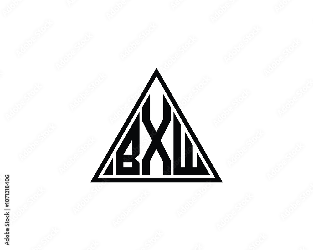 BXW logo design vector template. BXW BXW logo design vector template. BXW