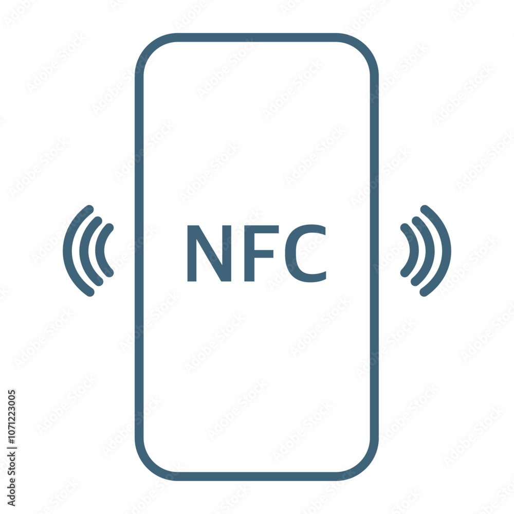 NFC wireless payment technology icon, contactless payment, credit card tap pay wave logo NFC wireless payment technology icon, contactless payment, credit card tap pay wave logo