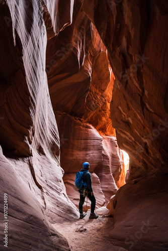 Tableau sur toile Canyoneering in the Utah desert