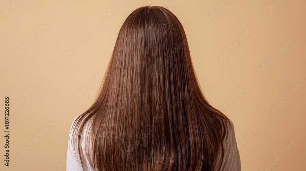 Fototapeta premium Woman with long, brown hair