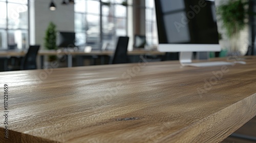 Wallpaper Mural Contemporary Office Space with a Natural Wood Table Torontodigital.ca