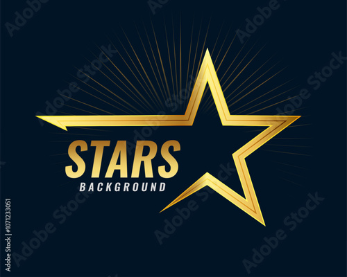 modern golden star background for glamourous designs