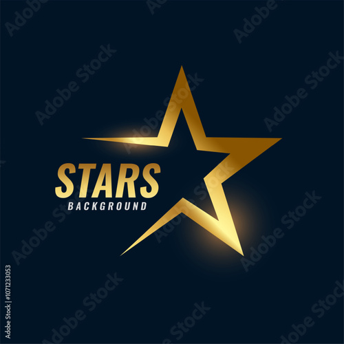 shiny golden star premium background feel like superstar