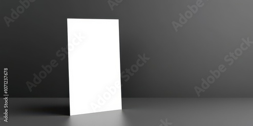 A horizontal greeting card mockup template with blank space for customization, mock, design