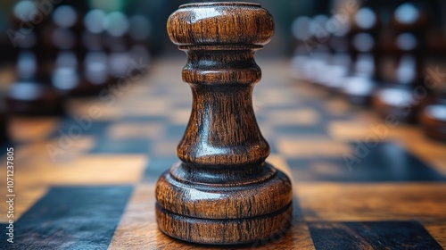 Chess Piece in Focus