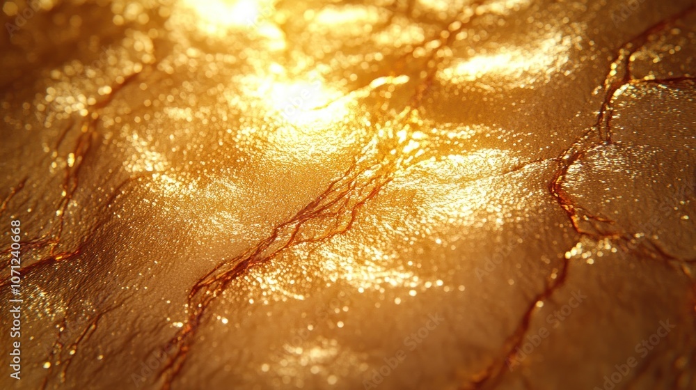 Abstract gold texture with veins and light. Abstract gold texture with veins and light.